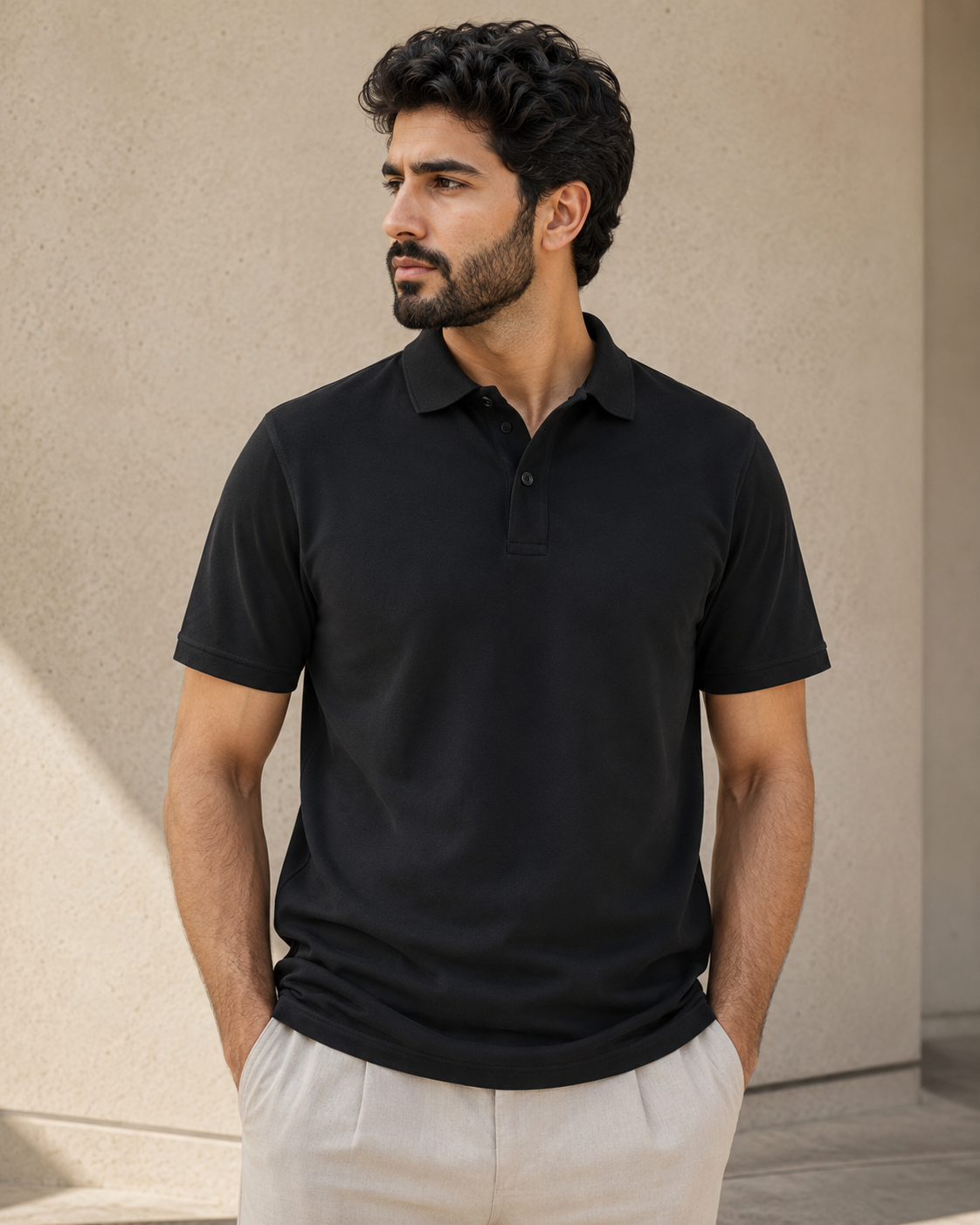Elite Polo - pitch black - hero