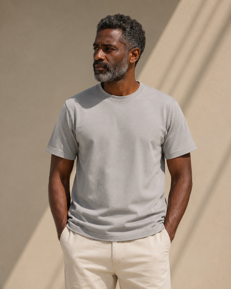 Crew neck - platinum grey - hero