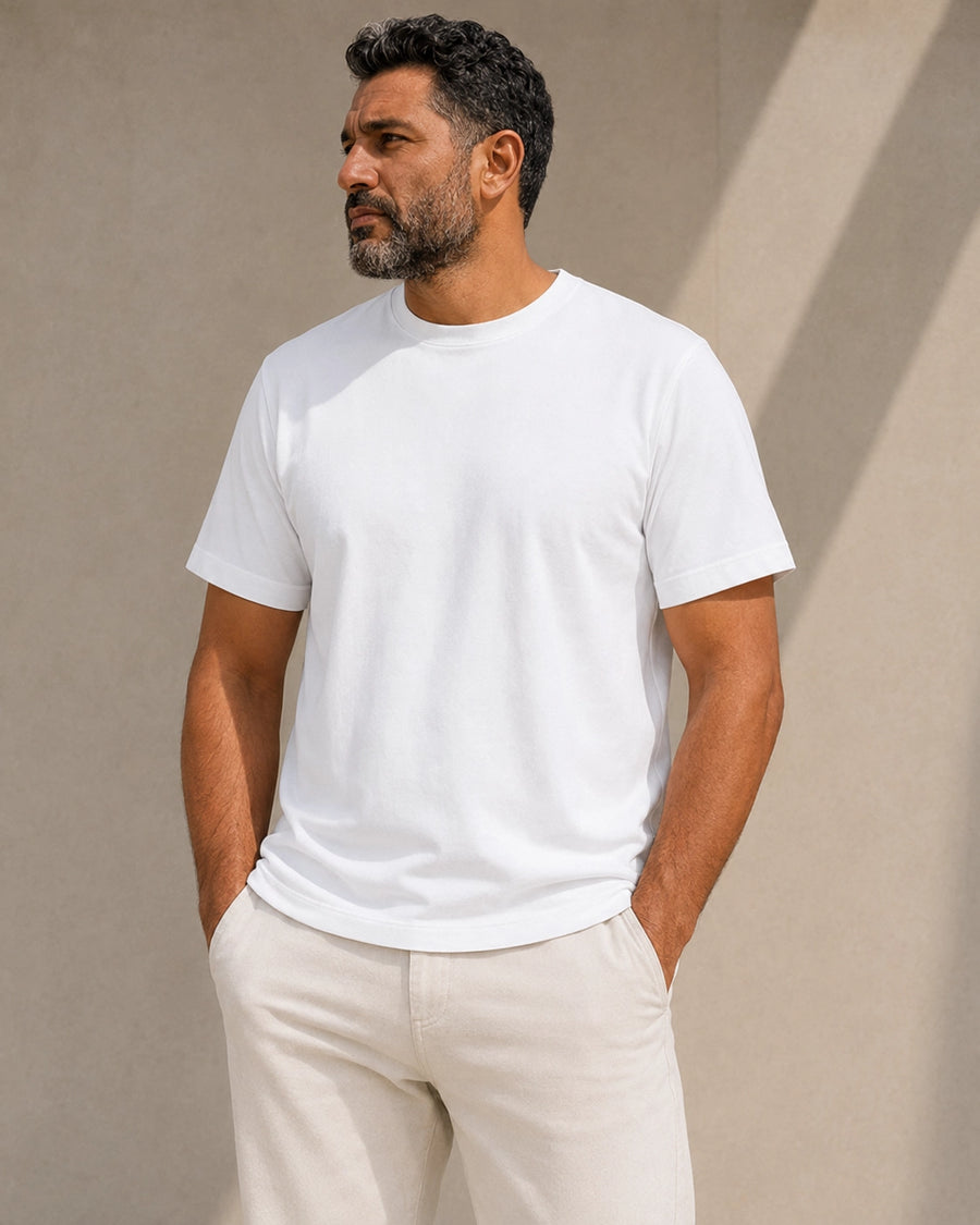Crew neck - arctic white - hero