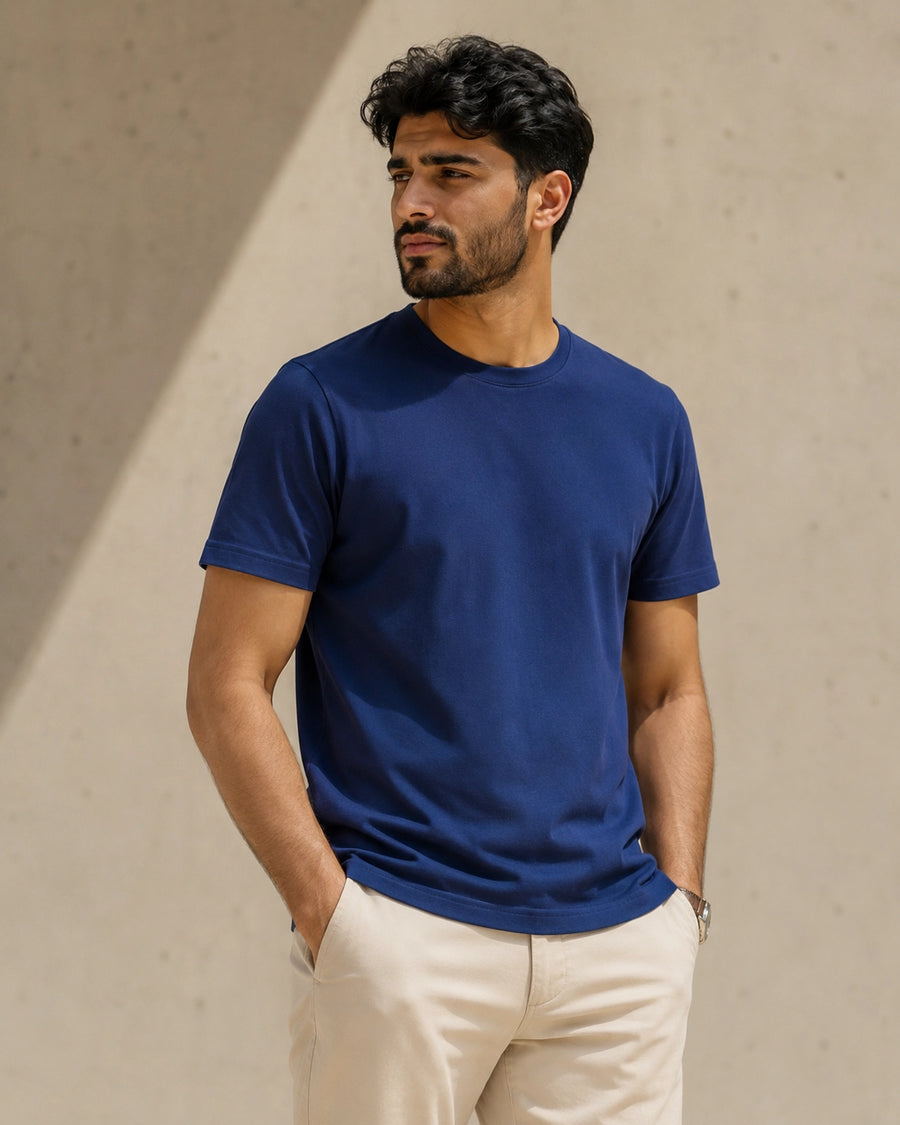 Crew neck - royal blue - hero