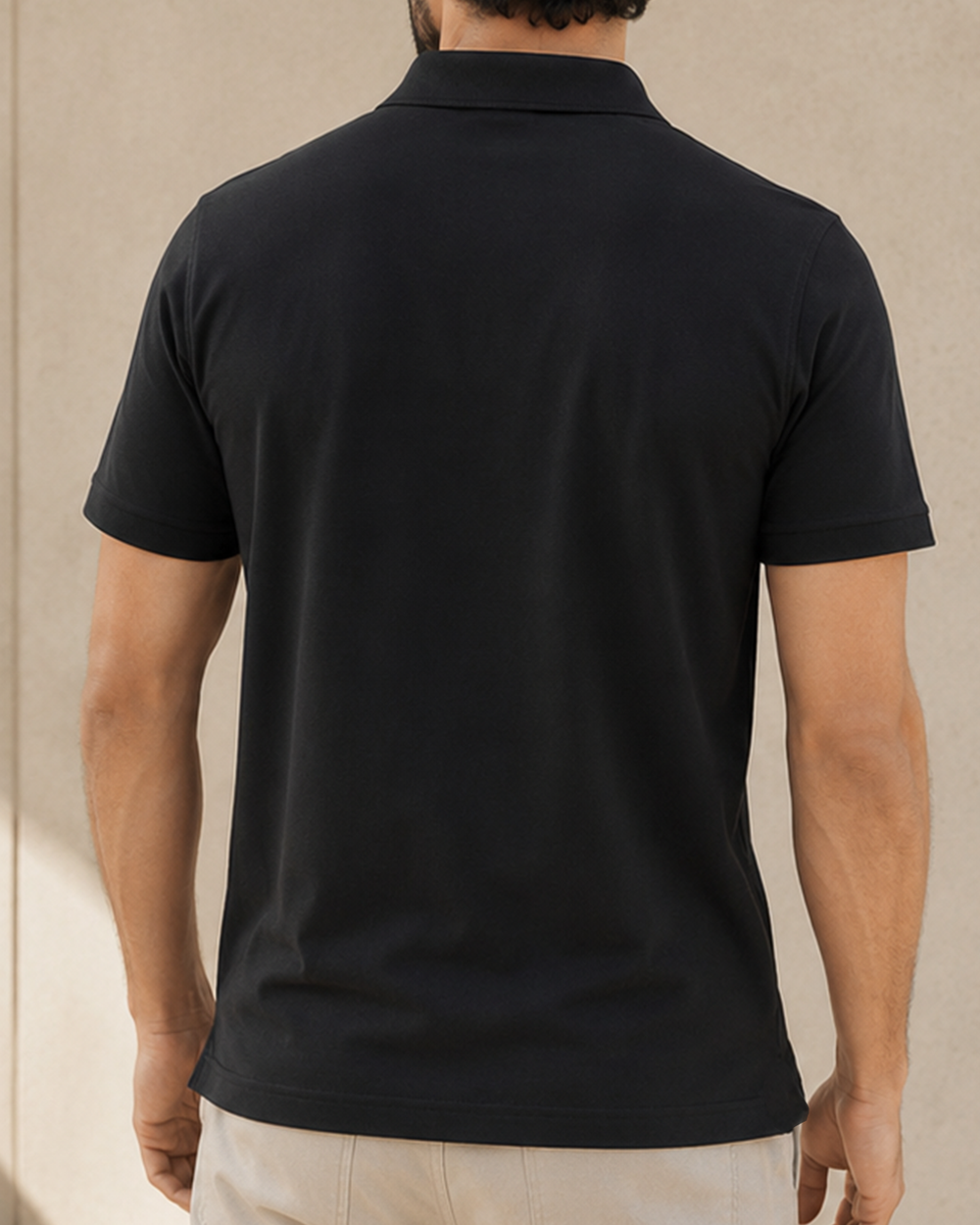 Elite Polo - pitch black - back