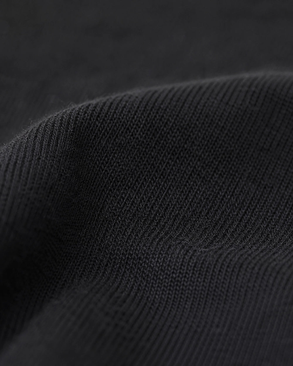 Crew neck - pitch black - close
