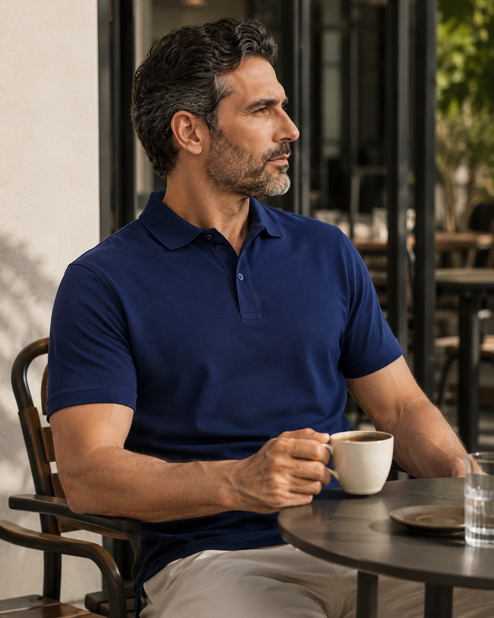 Elite Polo - royal blue - lifestyle