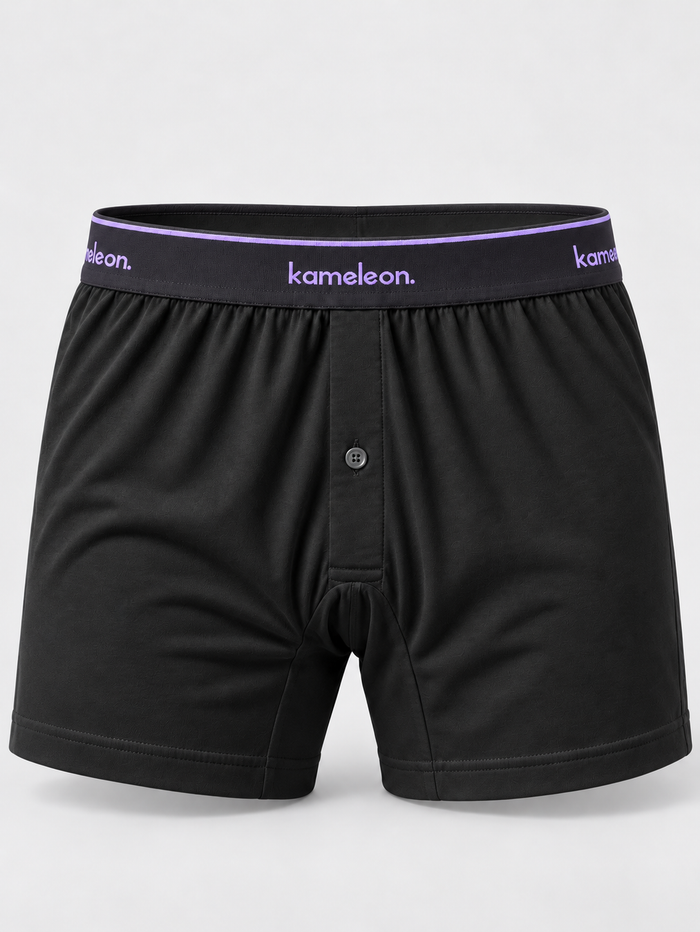 Prime Supima Boxer — Pitch black