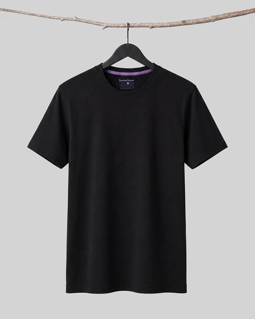 Crew neck - pitch black - studio