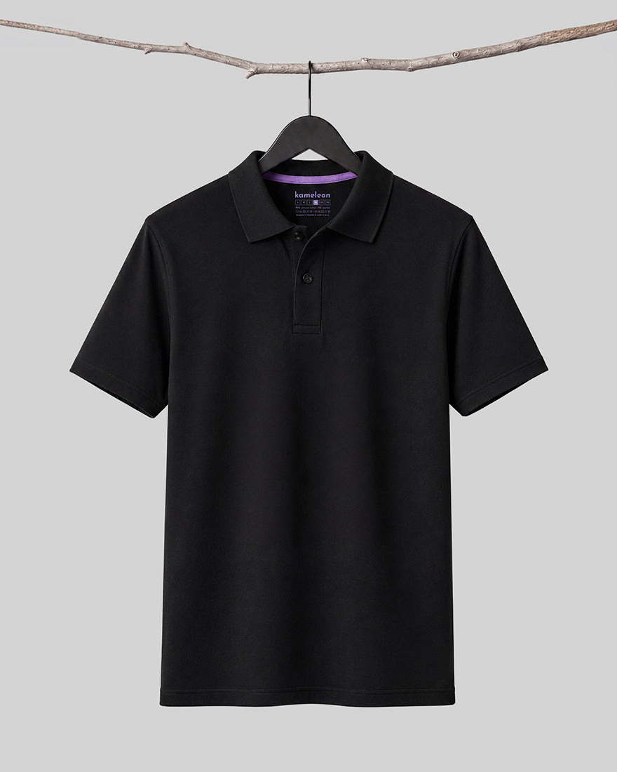 Elite Polo - pitch black - studio