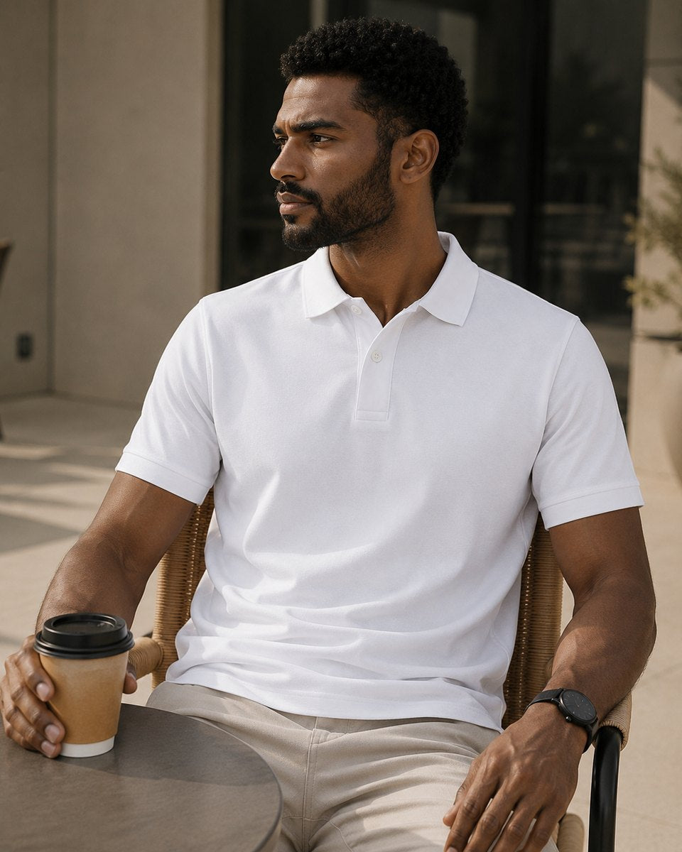 Kameleon Elite Polo in Arctic White