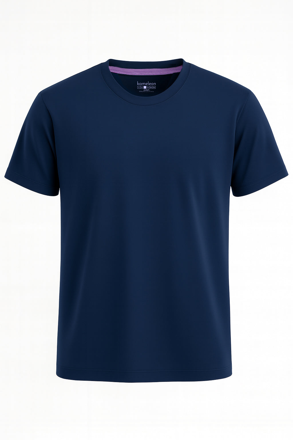 signature crew-neck tee - navy blue