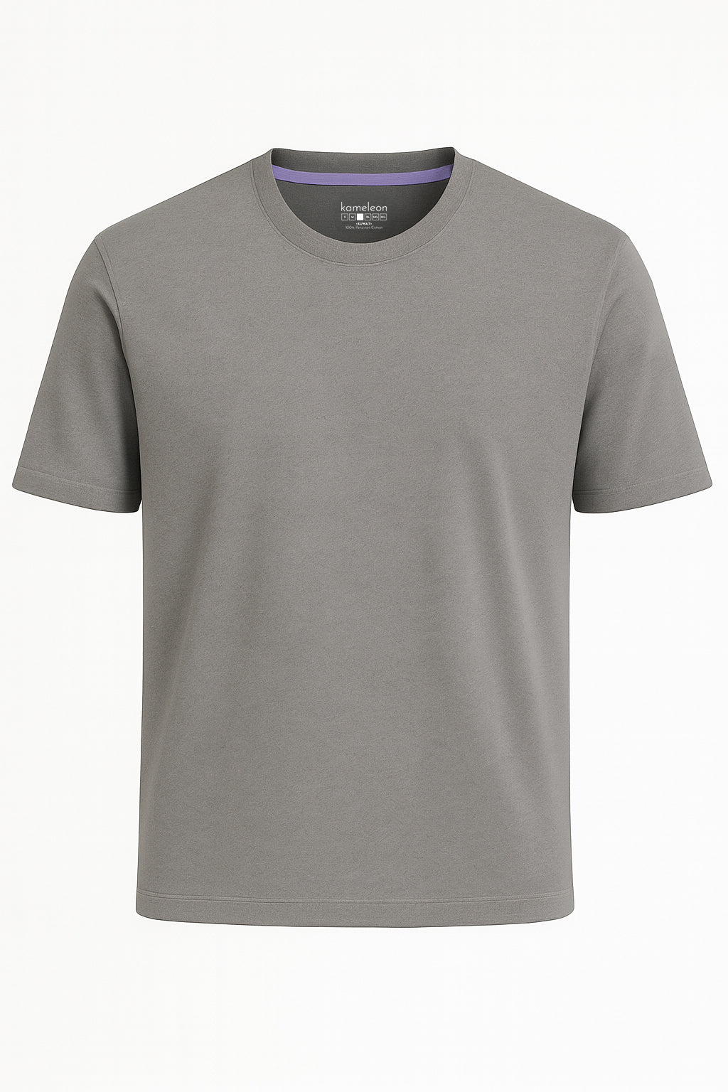 signature crew-neck tee - platinum grey